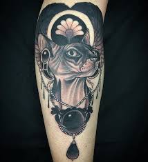Tattoos Ink Inked Neo Traditional Neotraditional Traditional Black And White Sphynx Sphinx Jewels Egypt Dovme Tasarimlari Dovme