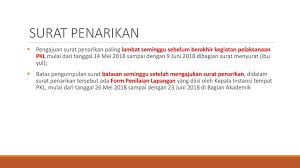 Dan anda dapat mendownload contoh contoh surat balasan magang secara gratis tanpa harus daftar . Prosedur Pelaksanaan Praktek Kerja Lapangan Ppt Download