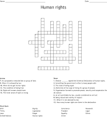 Crossword is a fun and engaging free online game. Human Rights Crossword Wordmint