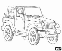 Omalovanky Automobily Omalovanky Jeep Drawing Cars Coloring Pages Truck Coloring Pages