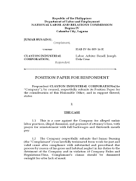How to write a position paper outline. Position Paper Attorney S Fee Lawsuit