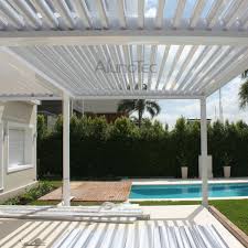 A wide variety of louvered roof pergola kits options are available to you, such as pp, perspex and polycarbonate. Automatic Louvered Roof System Aluminum Gazebo Pergola For Backyard Buy Louvre Roof Louvered Pergola Shutter Roof Product On Aluminum Pergola Alunotec