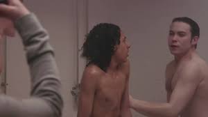 Cfnm nude: Girls enter the boys shower and… ThisVid.com