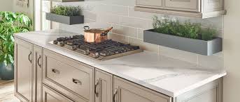 The basic 'b&q' laminate worktops are about £50 each which is about a fifth of the price of granite (but about a fifth as nice i suppose). Quartz Countertops Calacatta Venice White Quartz Countertops