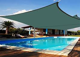 Made with durable hdpe fabric. Factory Custom Hdpe Sunsail Swimming Cover Sun Shade Sail Awning Ft Awning