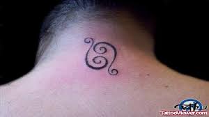 Trust me, these will work with all of your moods. Back Neck Cancer Zodiac Symbol Tattoo