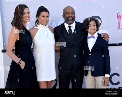 L-R) Beth Leonard, Daniella Rose Rucker, recording artist Darius Rucker,  and Jack Rucker attend the 52nd annual Academy of Country Music Awards held  at T-Mobile Arena in Las Vegas, Nevada