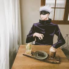 Coffee Date With Gojo Satoru Di 2021 Animasi Gambar Pacar Gambar Anime