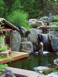 Backyard waterfalls can be built, designed and decorated with simple ideas and this post provides photos of backyard waterfalls usable as inspiring backyard waterfalls design ideas. 75 Relaxing Garden And Backyard Waterfalls Digsdigs