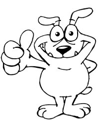 Printable thumbs up coloring pages. Animal Coloring Page Dog With Thumbs Up Kids Zone At Penny Printables