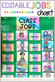 This Diy Job Chart For The Classroom Will Encourage Students To Take Ownership With Classroom Jobs Use This Edita Classroom Job Chart Classroom Jobs Job Chart