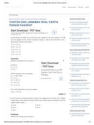 Spkk memiliki beberapa macam bentuk, tetapi dalam artikel ini kita akan lebih banyak membahas bentuk yang paling sederhana, yaitu kedua persamaan kuadrat berbentuk eksplisit. Contoh Dan Jawaban Soal Cerita Fungsi Kuadrat