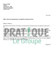 Lettre De Motivation Pour Un Poste De Conducteur De Bus Pratique Fr