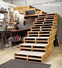 Stairs Made Out Of Pallets Would Be Nice For A Walk Way Down To A Lake Pallet Stairs Pallet Furniture Pallet Designs