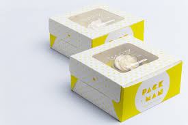 Four Cupcake Box Mockup 03 Box Mockup Mockup Free Psd Free Psd Mockups Templates
