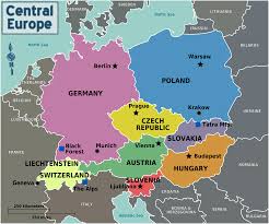 Austria se divide territorialmente en nueve estados (en alemán: Central Europe Regions Mapsof Net