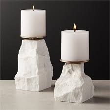 Brushed gold metal contemporary pillar candleholder by world market cost plus world market $ 21.99. The Cutest Candleholders That Double As Decor Huffpost Life
