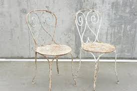 Pair Of French Decorative Metal Garden Chairs Vinterior Co Products Cha Garden Chair Designs C Garden Chairs Metal Garden Chairs Metal Decor