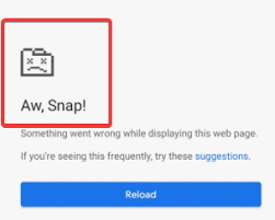 .with serversgoogle error when trying to add their google account to their own phones. Getting Aw Snap Error On Google Chrome What Should I Do