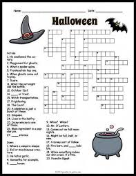 Halloween Crossword In 2020 Halloween Crossword Puzzles Halloween Worksheets Halloween Puzzles