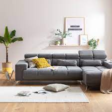 Bequeme Wohnlandschaft Im Angesagtem Grau Wohnlandschaft Modernes Wohnen Sofa