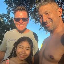 Spent the evening enjoying some time at the pool with my first born and my  buddy! Hope you are enjoying your summer as much as I am 😉 #summertime  #funinthesun #isabellamariewolf