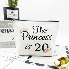 Best affordable and unique birthday gift ideas for her. Buy 20th Birthday Gifts For Girls Best Friend Daughter Funny 20 Year Old Birthday Gift For Her The Princess Is 20 Cute Makeup Bag Celebrate Turning Twenty Online In Vietnam B08jkqc9ld