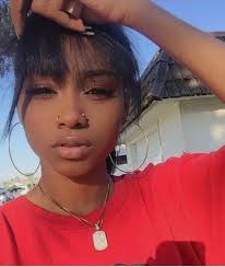 Nose Piercing Black Girl Nose Piercing Black Daintynosepiercing Girl Nose Piercing In 2020 Cute Nose Piercings Face Piercings Two Nose Piercings