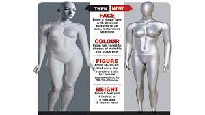 Mannequins get leaner, taller, darker and faceless - Times of India