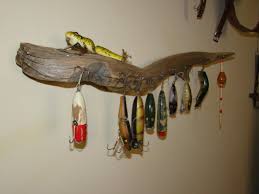 47 just click on the icons, download the file(s) and print them on your 3d printer Find Driftwood To Hang Old Fishing Tackle Fishing Room Fishing Decor Antique Fishing Lures