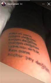 Klasik dövme (tattoo) tasarımlarından bıktıysanız kendi tasarımınızı kendiniz yapabilirsiniz. Esinin Resmini Yaptirmaya Geldi Sonra Evlilik Programinda Gorduk Guncel Yasam Haberleri