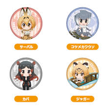 Rockhopper penguin, humboldt penguin, fennec, giant armadillo, gentoo penguin. Kemono Friends Nendoroid Plus Badge Set Savanna Area Jungle Area