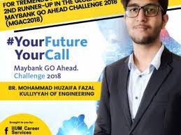 The event did not possess enough visibility outside of. 2nd Runner Up Winner In Maybank Go Ahead Challenge 2018