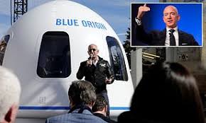 The entire spaceflight experience will last just 11 minutes (image credit: Jeff Bezos Confirms Blue Origin Trips In Six Person Capsule Will Be Completely Automated Daily Mail Online