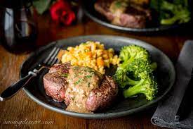 Roast tenderloin of beef with mustard sauce. Beef Tenderloin Steaks With Herb Pan Sauce Saving Room For Dessert