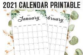 Print your own stencils with any number combinations. Free Calendar 2021 Printable Template Creativetacos