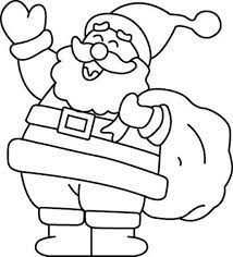 coloriage noel pere 04 10 doigts alza