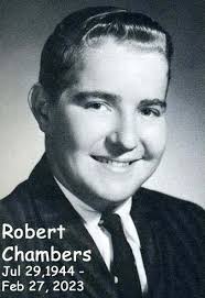 Another CHS Alumni has passed away: Robert Chambers from the Class of 1962.  When there is further information I will post it. Below is his senior  picture. RIP Robert. Here's the link