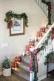 Scandinavian Christmas Decorations Online Uk Christmas Stairs Decorations Christmas Staircase Red Christmas Decor