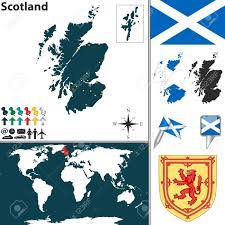 Possui 9.911 km (6.158 milhas) de costa. Mapa De Escocia Con El Escudo De Armas Y La Ubicacion En El Mapa Mundial Ilustraciones Vectoriales Clip Art Vectorizado Libre De Derechos Image 31825879