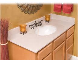 Granite double bowl vanity top from pegasus, presented in a versatile giallo ornamental finish. Bathroom Vanity Tops Syn Mar Products