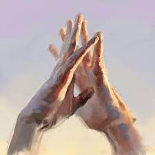 Some load the paint on and all over the canvas, first layer out. Artstation Reach Out And Touch Arsen Aliverdiiev