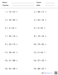 Adding with all regrouping (a) answers. Addition Worksheets Dynamically Created Addition Worksheets