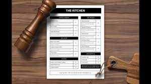 In which you fill in your own information. Menu Template In Google Docs Youtube