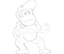 If the 'download' 'print' buttons don't work, reload this page by f5 or. Donkey Kong And Diddy Kong Coloring Pages For Kids And For Adults Coloring Home