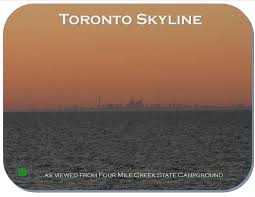 View Of Toronto S Skyline From The Edge Of Lake Ontario Can Be Seen From Four Mile Creek State Par New York State Parks Niagara Falls State Park Lake Ontario