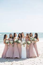 Dusty Pink Bridesmaid Dresses For Hamptons Beach Wedding At Oceanbleu In Beach Wedding Bridesmaid Dresses Dusty Pink Bridesmaid Dresses Pink Bridesmaid Dresses