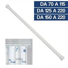 La tenda per doccia è anche una soluzione alternativa comoda e funzionale quando non si ha sufficiente spazio per l'installazione di una cabina. Bastone Tubo Asta Estensibile Per Tenda Doccia Bagno Alluminio Bianco 19795v