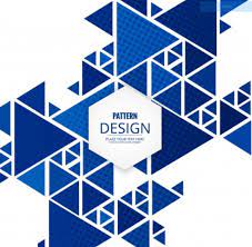 Modern Blue Triangle Background Free Vector Latest Graphic Design Background Design Triangle Design