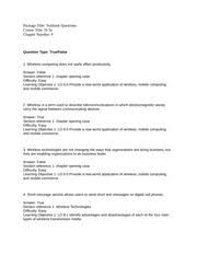 Bus Sys Chapter 8 Reading Quiz Docx 3 1 Chapter 8 Reading Quiz 1 The Onstar System From General Motors Is An Example Of Telemetry A True 2 Wireless Is Course Hero